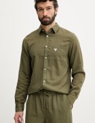 GUESS Риза мъжка ленена зелена F6GH06 WG3L0