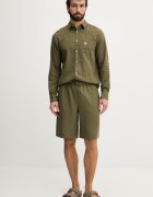 GUESS Риза мъжка ленена зелена F6GH06 WG3L0