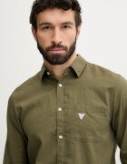 GUESS Риза мъжка ленена зелена F6GH06 WG3L0