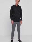 GUESS Риза SUNSET мъжка в черно с кройка по тялото класическа яка M1YH20 W7ZK1