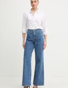 GUESS Риза женска памучна бяла гладка W6GH54 W1979