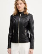 GUESS Рокерско яке CLAUDINE в черно преходен модел W6RL52 WL850