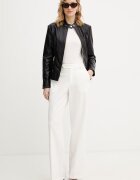 GUESS Рокерско яке CLAUDINE в черно преходен модел W6RL52 WL850