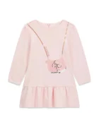 GUESS рокля babydoll от памук розова с щампа K6BK05 K5934