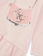 GUESS рокля babydoll от памук розова с щампа K6BK05 K5934