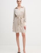 GUESS Рокля BLERTA в бежово къса разкроена W6RK90 WF1T2