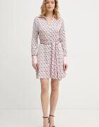 GUESS Рокля BLERTA в розово къса разкроена W6RK90 WF1T2