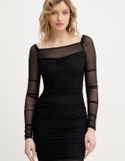 GUESS Рокля CALISTA в черно къса с кройка по тялото W6RK0A KBAH2