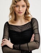GUESS Рокля CALISTA в черно къса с кройка по тялото W6RK0A KBAH2
