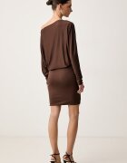GUESS рокля CAMRYN кафява с изчистена шарка W6BK57 K6423