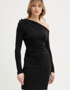 GUESS Рокля DESIREE в черно къса с кройка по тялото W6RK51 KC842