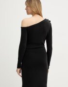 GUESS Рокля DESIREE в черно къса с кройка по тялото W6RK51 KC842