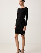 GUESS рокля драпирана LUCY черна с изчистена шарка W6BK19 K6104