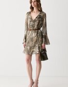 GUESS рокля Emy бежова с животински принт W6YK35 W2959