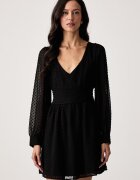 GUESS рокля GINEVRA черна с изчистена шарка W6YK23 W2935