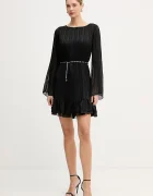 GUESS Рокля ILENIA в черно къса разкроена W6RK37 WJ712
