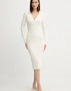 GUESS Рокля MIRANDA в бежово къса със стандартна кройка W5BK60 Z2YJ2