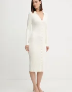 GUESS Рокля MIRANDA в бежово къса със стандартна кройка W5BK60 Z2YJ2