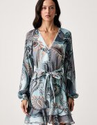 GUESS рокля NICOLE синя с индийска шарка W6BK36 W4222