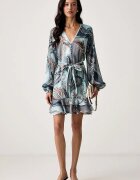 GUESS рокля NICOLE синя с индийска шарка W6BK36 W4222