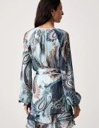 GUESS рокля NICOLE синя с индийска шарка W6BK36 W4222