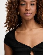 GUESS рокля по тялото MICHELLE черна с изчистена шарка W6GK21 Z0603