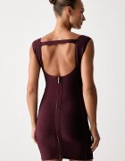 GUESS рокля по тялото с вискоза CARA бордо W6BK74 Z1592