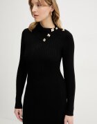 GUESS Рокля PRISCILLA в черно среднодълга с кройка по тялото W6RK01 Z2YJ2
