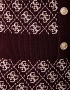 GUESS рокля с добавена вълна AUBREY бордо с монограм W6BK23 Z1422