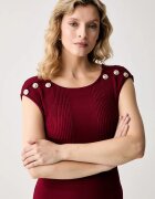 GUESS рокля с вискоза CARMEN бордо W6YK34 Z0969