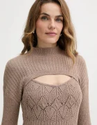 GUESS Рокля SHINJU в бежово дълга с кройка по тялото W5BK91 Z4060