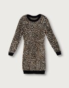 GUESS рокля тип пуловер бежова с леопардова шарка J6BK04 Z1293