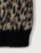 GUESS рокля тип пуловер бежова с леопардова шарка J6BK04 Z1293