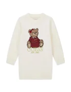 GUESS рокля тип пуловер с вискоза бежова с лого K6BK08 Z1308