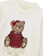 GUESS рокля тип пуловер с вискоза бежова с лого K6BK08 Z1308