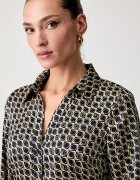 GUESS рокля тип риза ALYA черна с монограм W4YK35 WF1T2