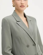 GUESS Сако FIONA в сиво с двуредно закопчаване с изчистен дизайн W5YN20 WH9Y2