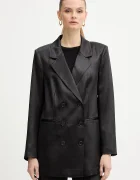GUESS Сако JEMMA в черно с двуредно закопчаване с десен W5BN83 WH9B0