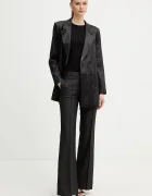 GUESS Сако JEMMA в черно с двуредно закопчаване с десен W5BN83 WH9B0