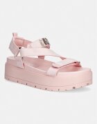 GUESS сандали с платформа дамски FETTA розови FLJFTT DEN03