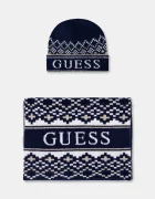GUESS Шапка и шал с вълна