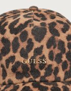 GUESS шапка с козирка дамска от вълнена материя кафява AW5641 WOL01