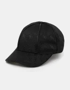 GUESS Шапка с козирка дамска в черно с десен AW5282 POL01