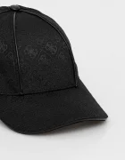 GUESS Шапка с козирка дамска в черно с десен AW5282 POL01