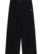 GUESS широк панталон за деца с вискоза черен със стандартна талия J6BB04 W3906