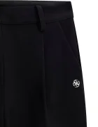 GUESS широк панталон за деца с вискоза черен със стандартна талия J6BB04 W3906