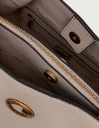 GUESS шопинг чанта дамска от имитация на кожа ALLEGRA бежова HWBG22 37230