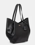 GUESS шопинг чанта дамска от имитация на кожа AMORETTE черна HWBG78 98240