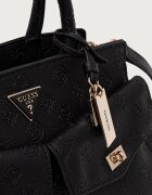 GUESS шопинг чанта дамска от имитация на кожа BLAKE черна HWPD22 22070