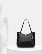 GUESS шопинг чанта дамска от имитация на кожа GILDA черна HWZG97 47230